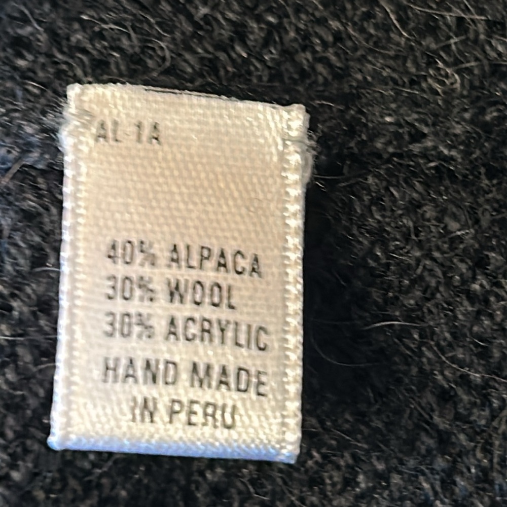 Alpaca Imports Snowflake Crewneck Sweater Sz Small Navy - Picture 5 of 6